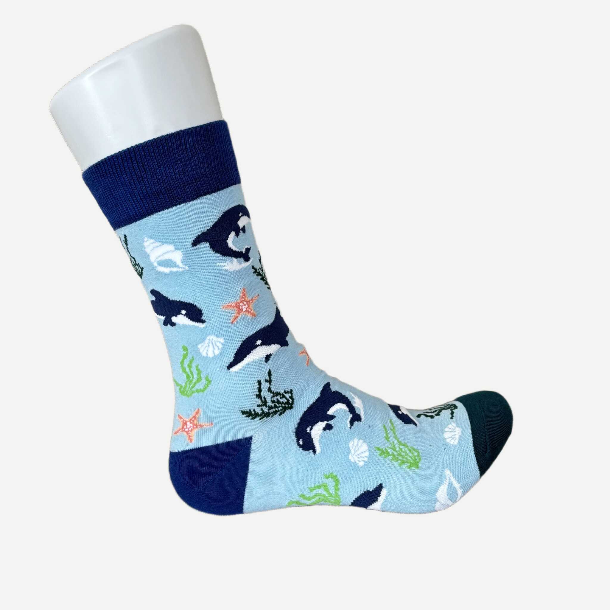 chaussettes-hola-olivia-dauphin-bleu-3 Chaussettes Hola Olivia Dauphin Couleur Bleu Ciel 3