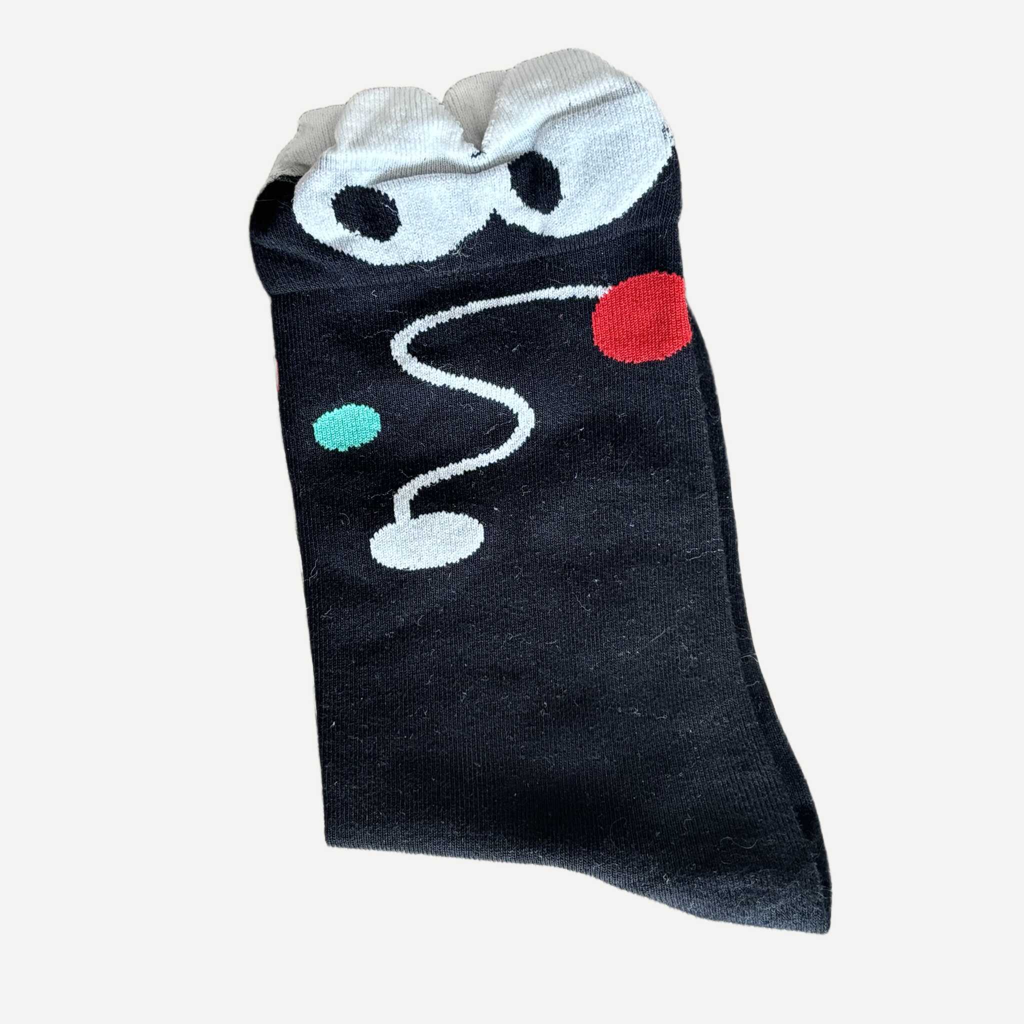chaussettes-motif-animeaux-oeil-noir-2 Chaussettes Yanoir Motif Animaux Oeuil Couleur 2