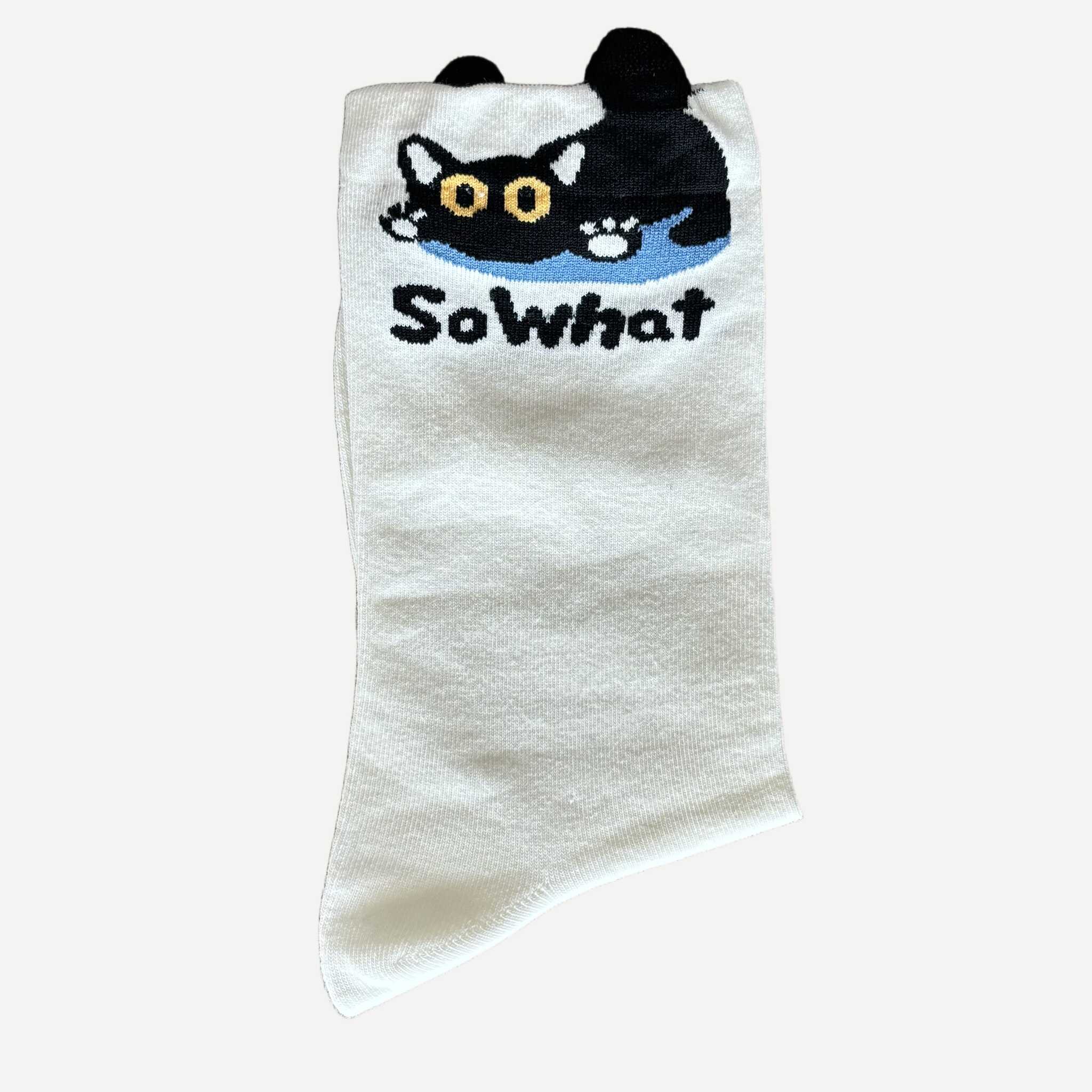 chaussettes-motif-animeaux-sowhat-blanc2 Chaussettes Yanoir Motif Animaux So What Couleur Blanc 2
