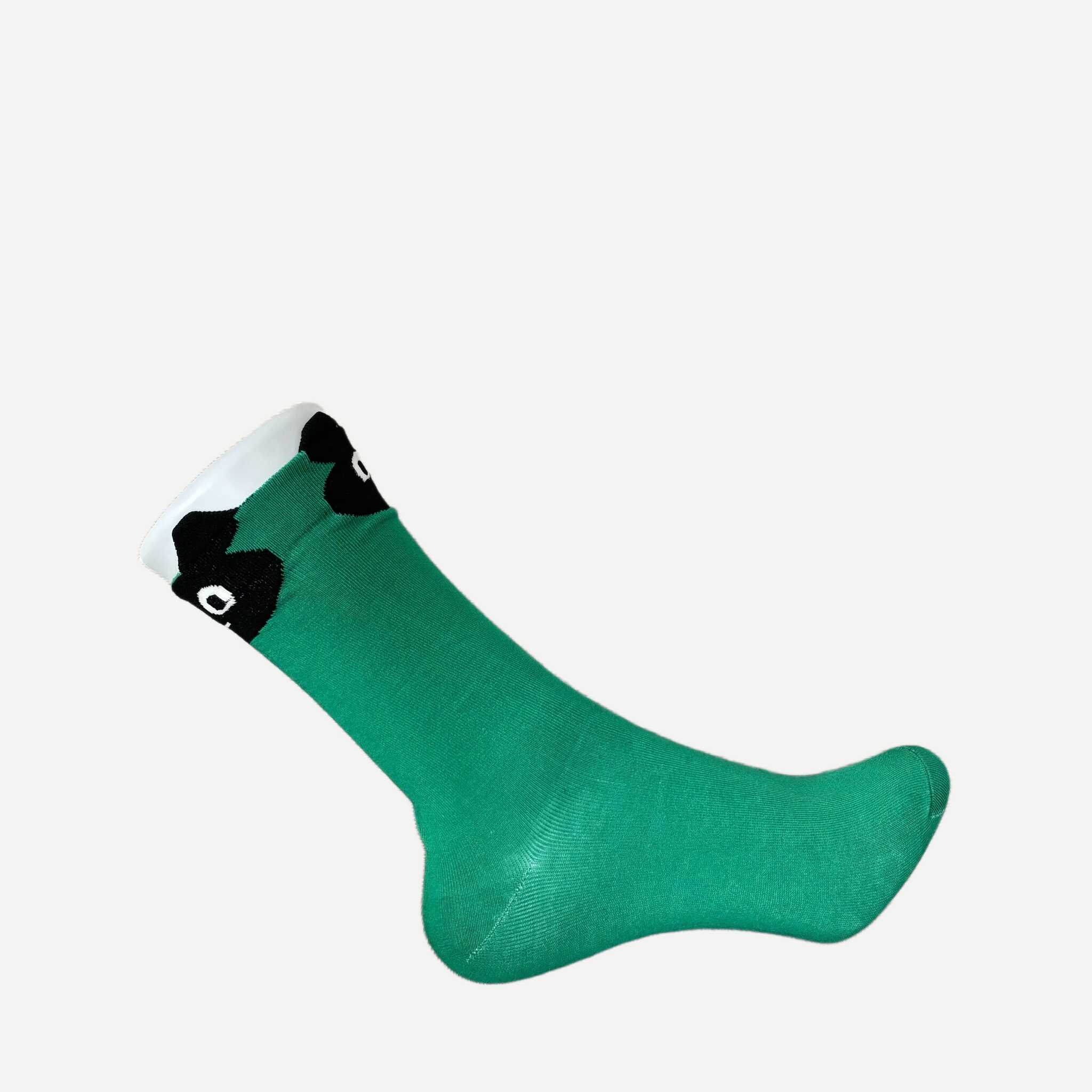 chaussettes-motif-animeaux-tete-vert-3