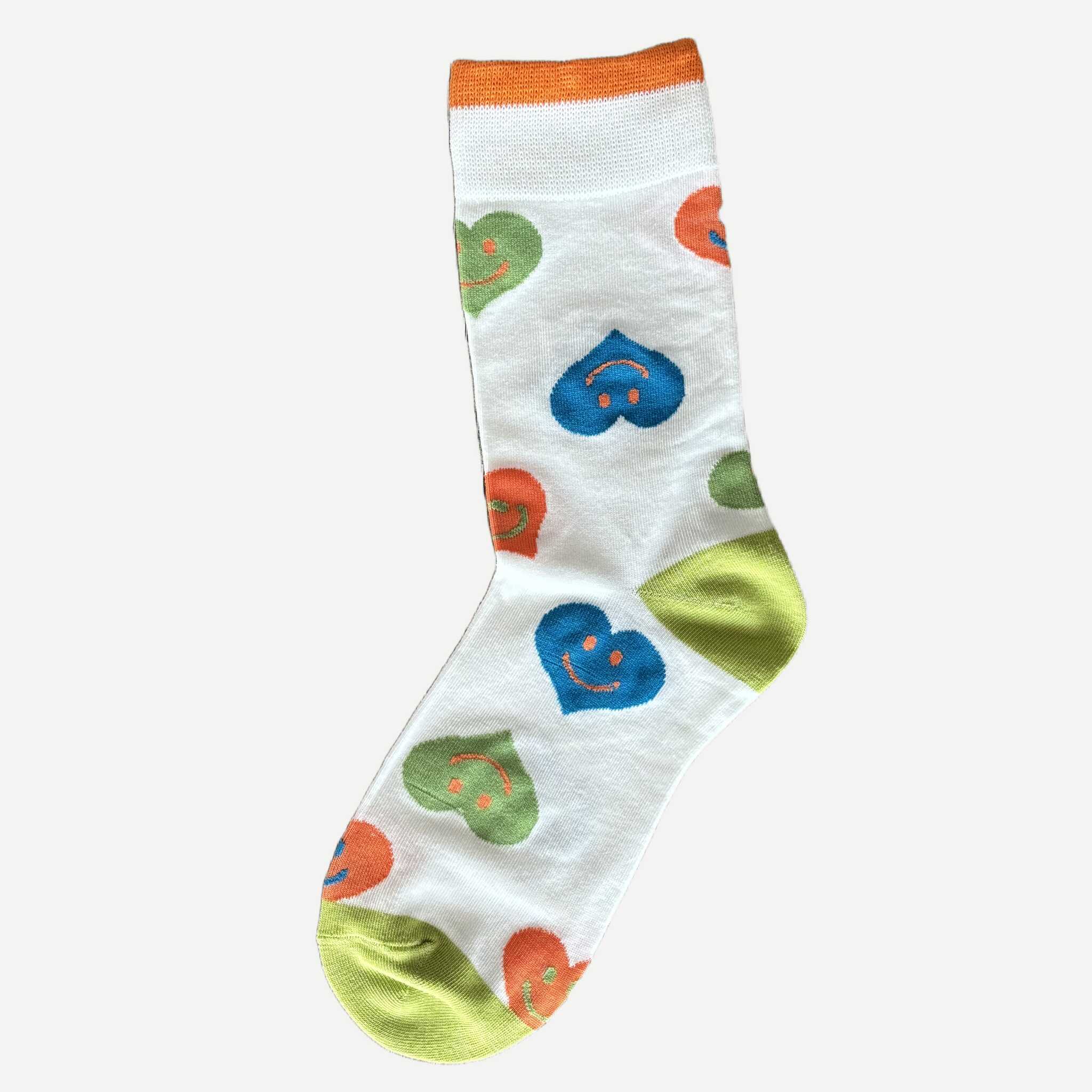 chaussettes-motif-fun-coeur-blanc-1 Chaussettes Yanoir Motifs Fun Coeur Couleur Blanc 1