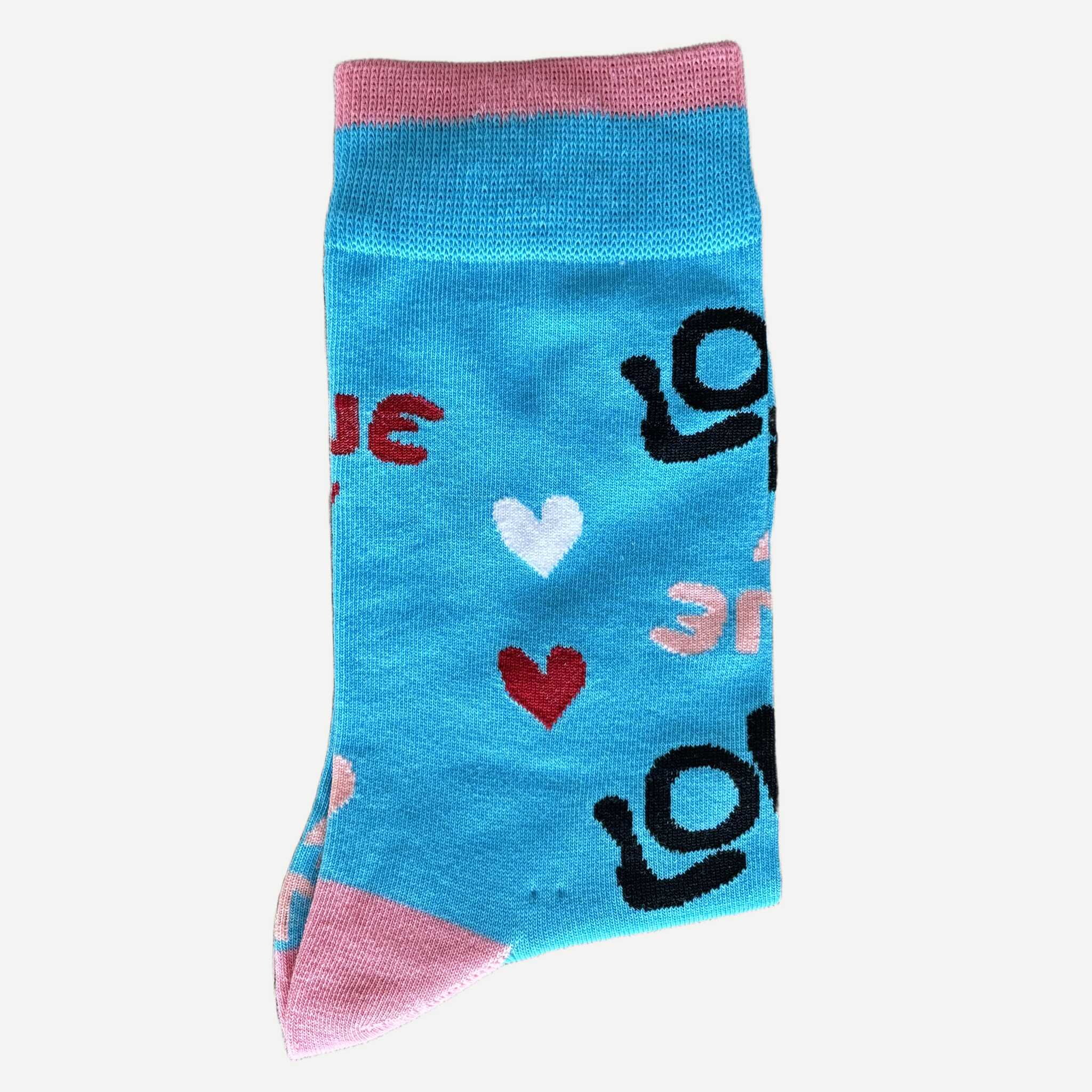chaussettes-motif-fun-love-turquoise-2