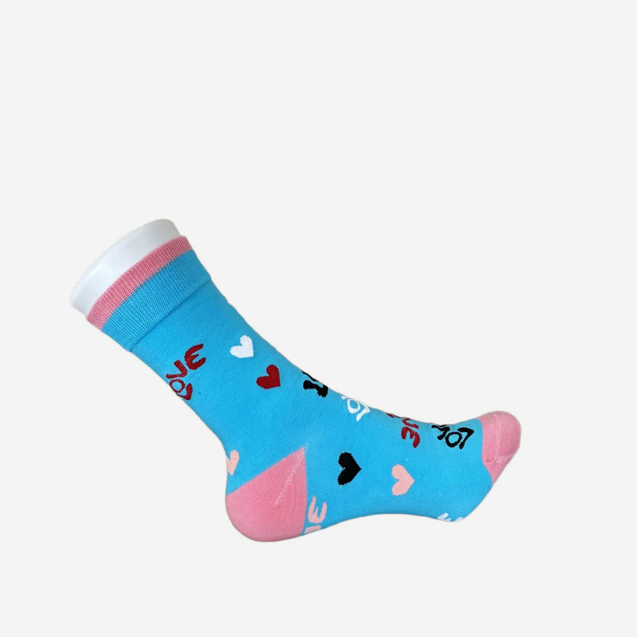 chaussettes-motif-fun-love-turquoise-3