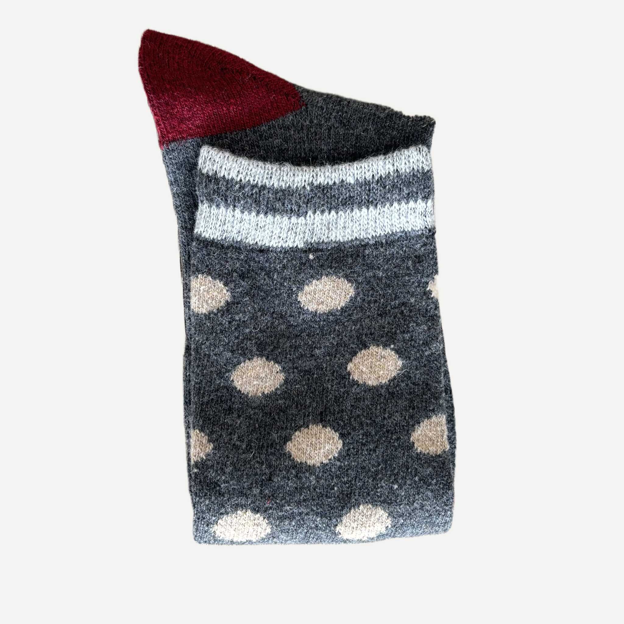 chaussettes-persail-laine-femme-gris-fonce-2 Chaussettes Persail Laine Femme Couleur Gris Fonce 2