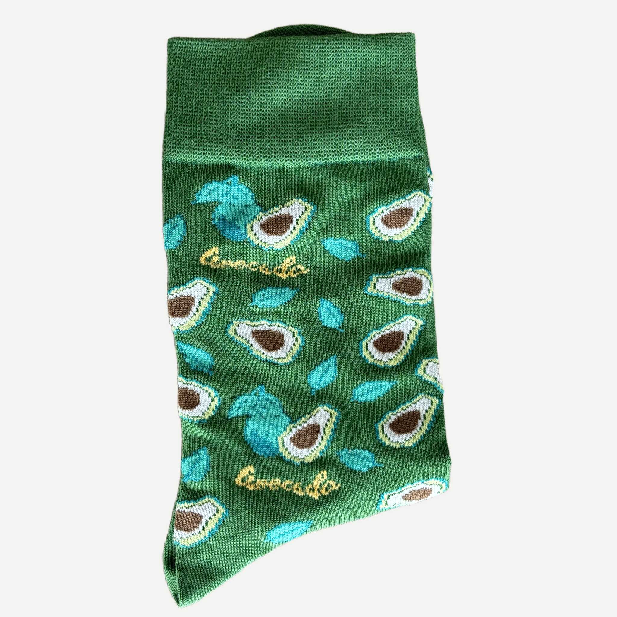 Chaussettes Yanoir Motif Avocat Couleur Vert 2