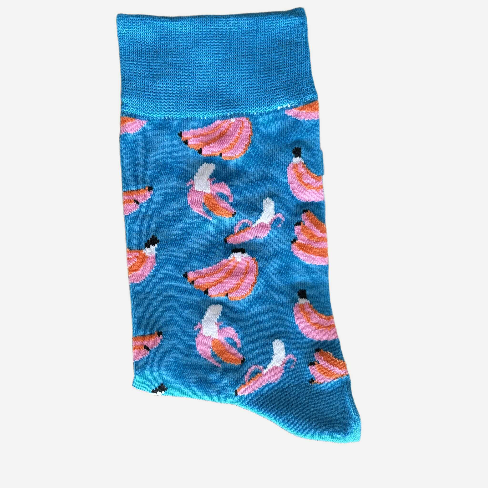 Chaussettes Yanoir Motif Banane Couleur Turquoise 2