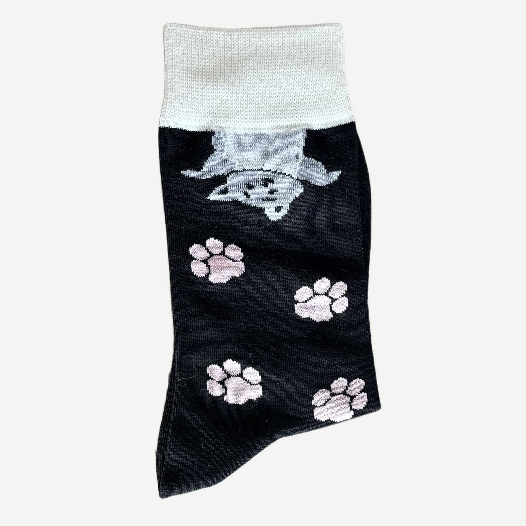 chaussettes-yanoir-motif-chat-envers-noir-2 Chaussettes Yanoir Motif Chat Envers Couleur Noir 2