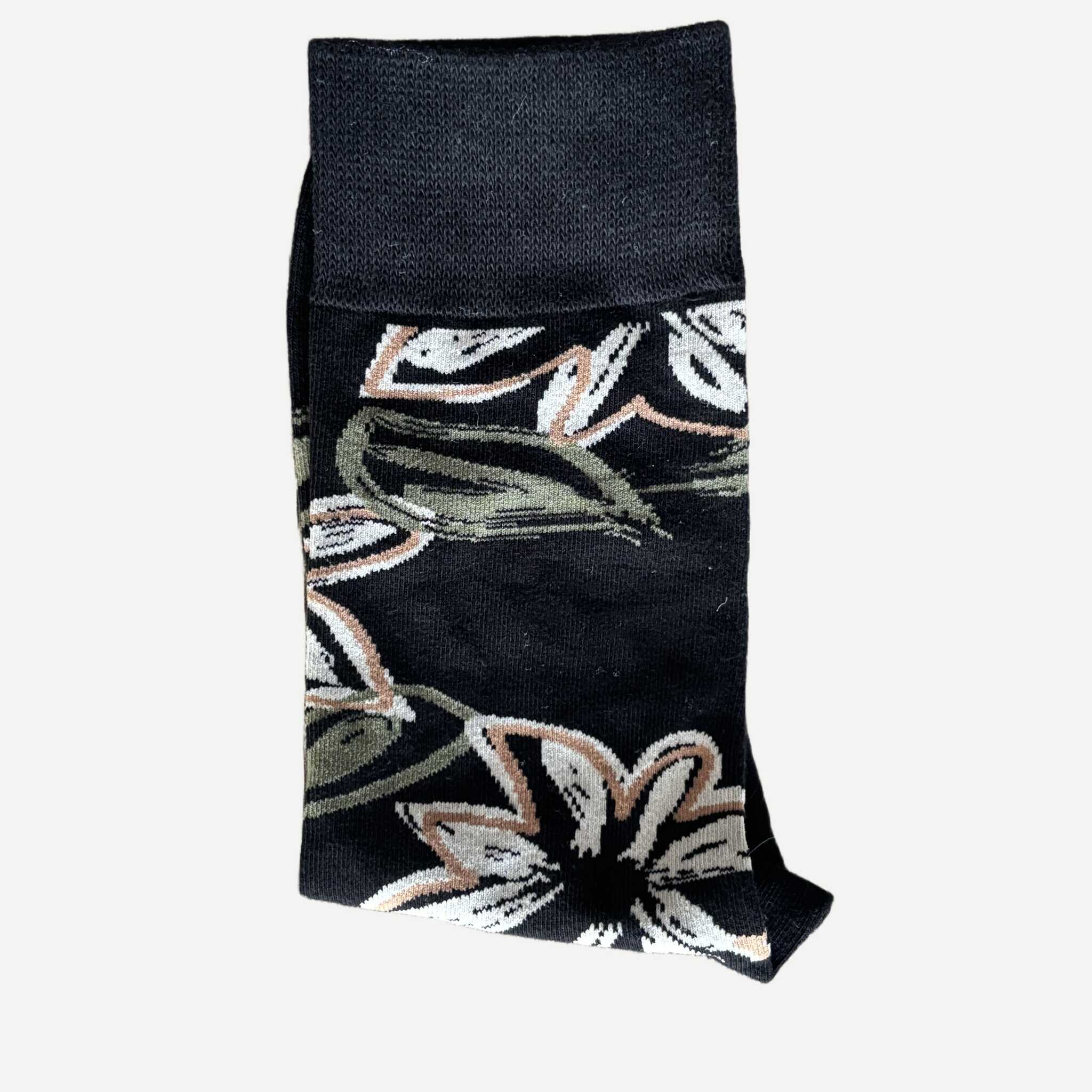 chaussettes-yanoir-motif-fleur-flower-noir-2 Chaussettes Yanoir Flower Couleur Noir 2