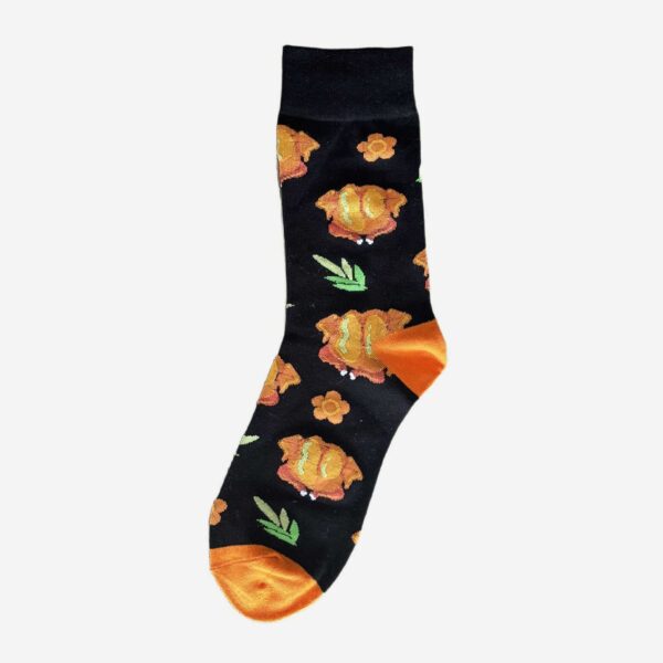 Chaussettes Yannoir Motif Poulet Couleur Noir 1