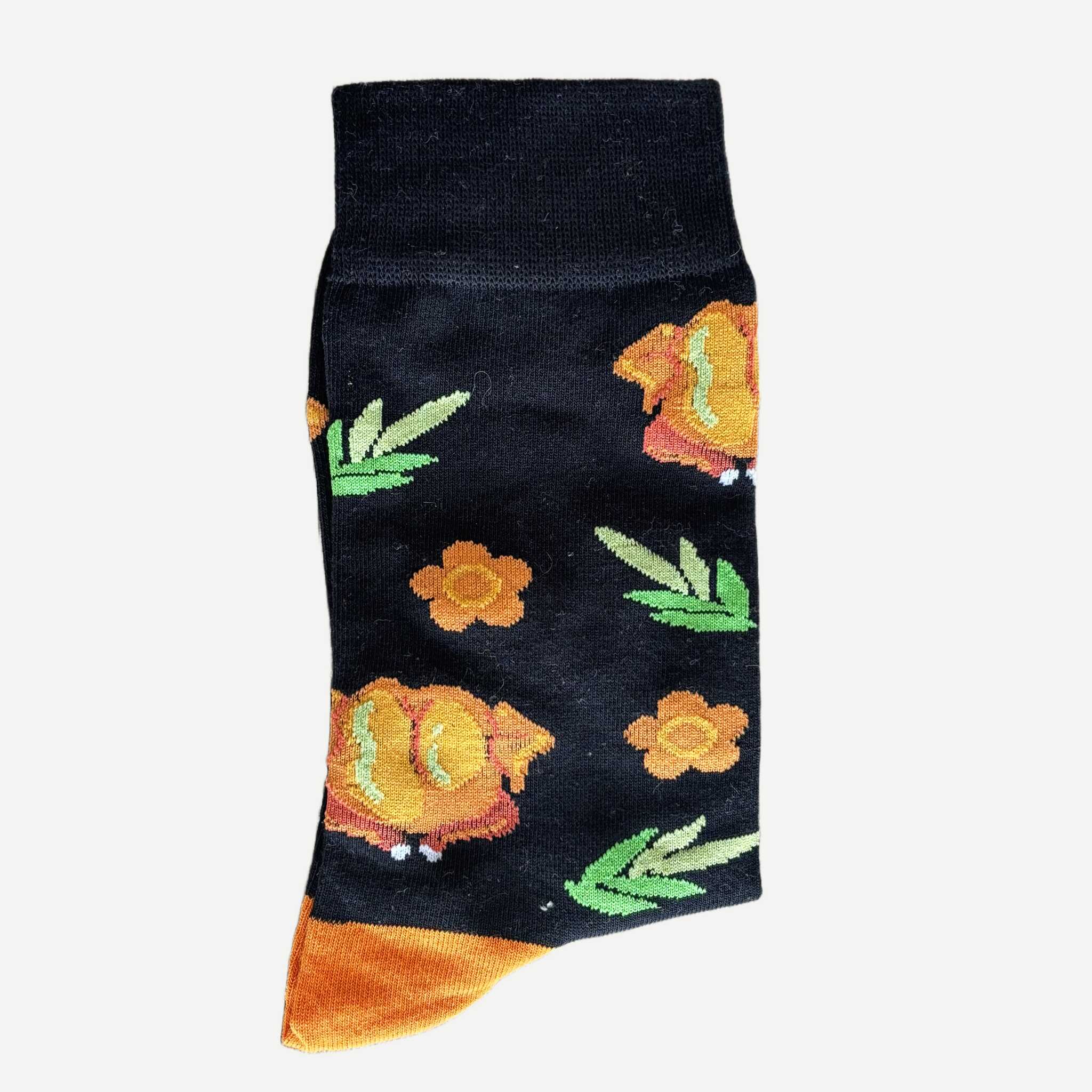 Chaussettes Yannoir Motif Poulet Couleur Noir 2